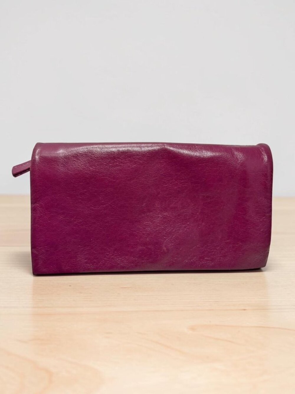 Latico Eloise Plum Leather Multi Functional Wallet Clutch